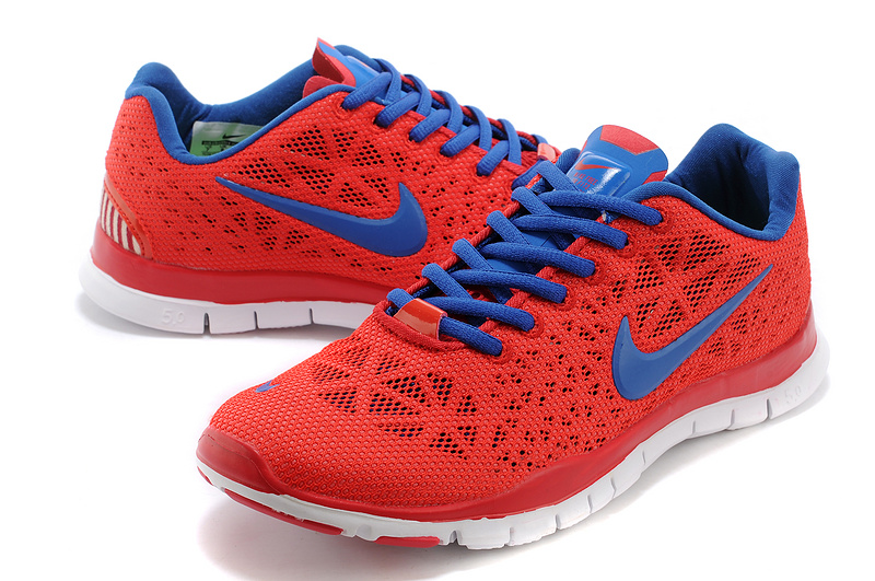 Nike libre tr s adapter 3 respirer nike chaussures libres 5.0 trainning bleu rouge (1)
